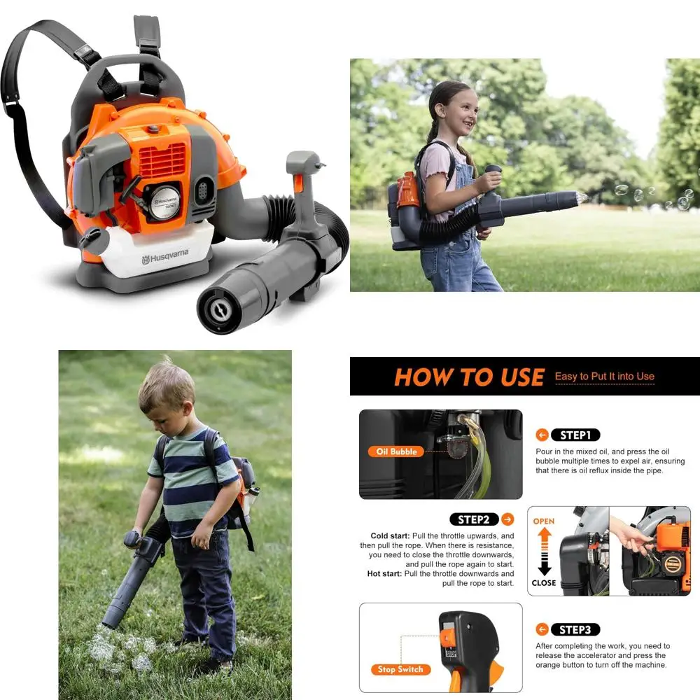 ของเล่นเป่าลมใบไม้แบบเป้สะพายหลัง น้ำหนักเบา สนุกสำหรับเด็ก เหมาะสำหรับสนามหญ้าและสวนขนาดเล็ก