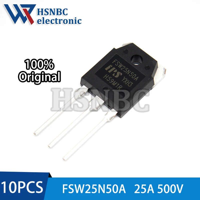 

10PCS FSW25N50A FSW25N50 25N50 TO-3P 500V 25A N-Channel Power MOSFET Transistor 100% New Original