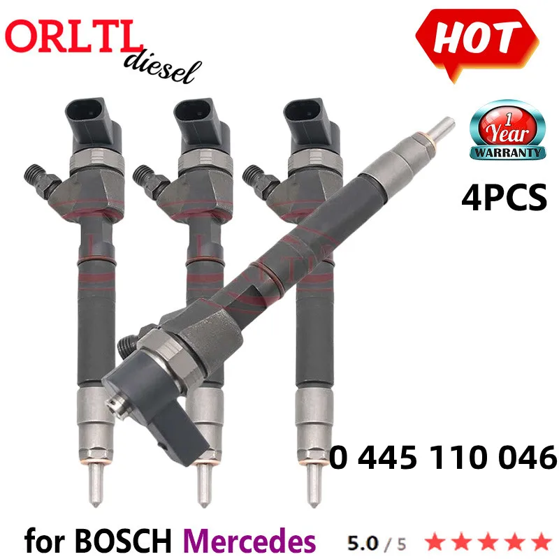 ORLTL 0445110046 6280700287 A6280700287 0 445 110 046 A6280700187 6280700187 For Mercedes Benz Common Rail Injector 4PCS