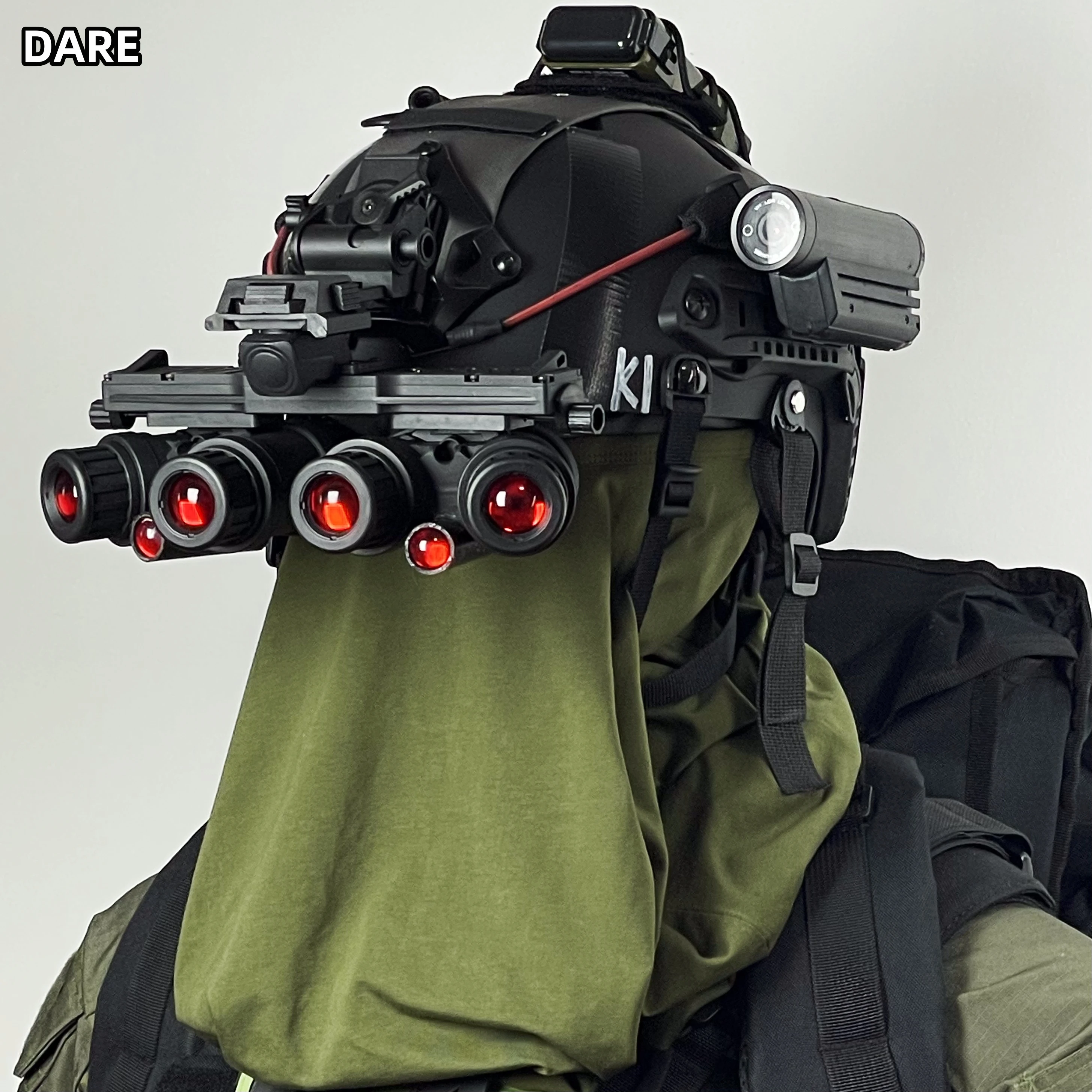 戦術ヘルメット 6 目ナイトビジョンゴーグル NVG ダミーモデル