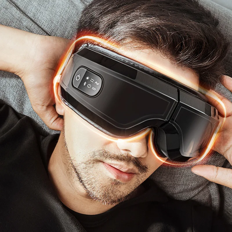 

Eye Massager Rechargeable Eye Protection Device Air Pressure Vibration Hot Compress Eye Mask Eye Massager Home Portable