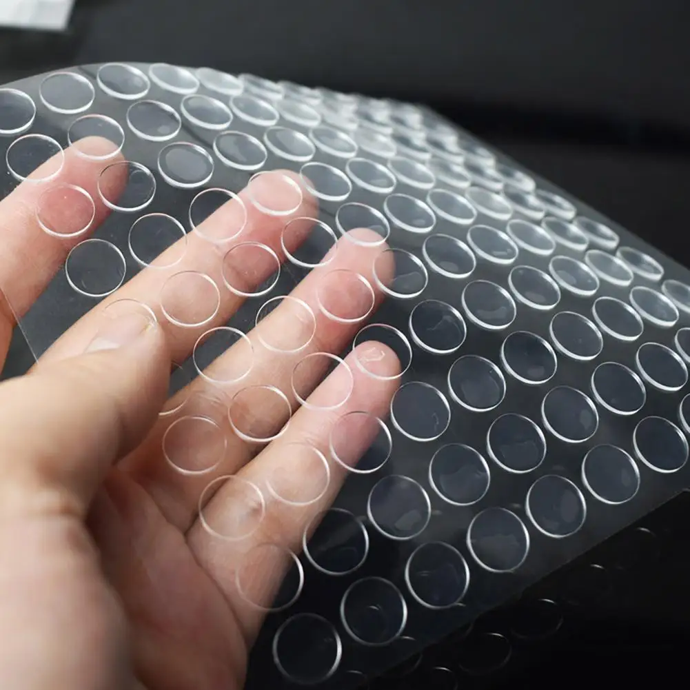 จุดกาวที่ปราศจากความเสียหาย100ชิ้นจุดเหนียวสองจุดมีความหนืดสูงสามารถลอกออกได้สำหรับโครงการ DIY ไม่มีร่องรอยตกค้าง