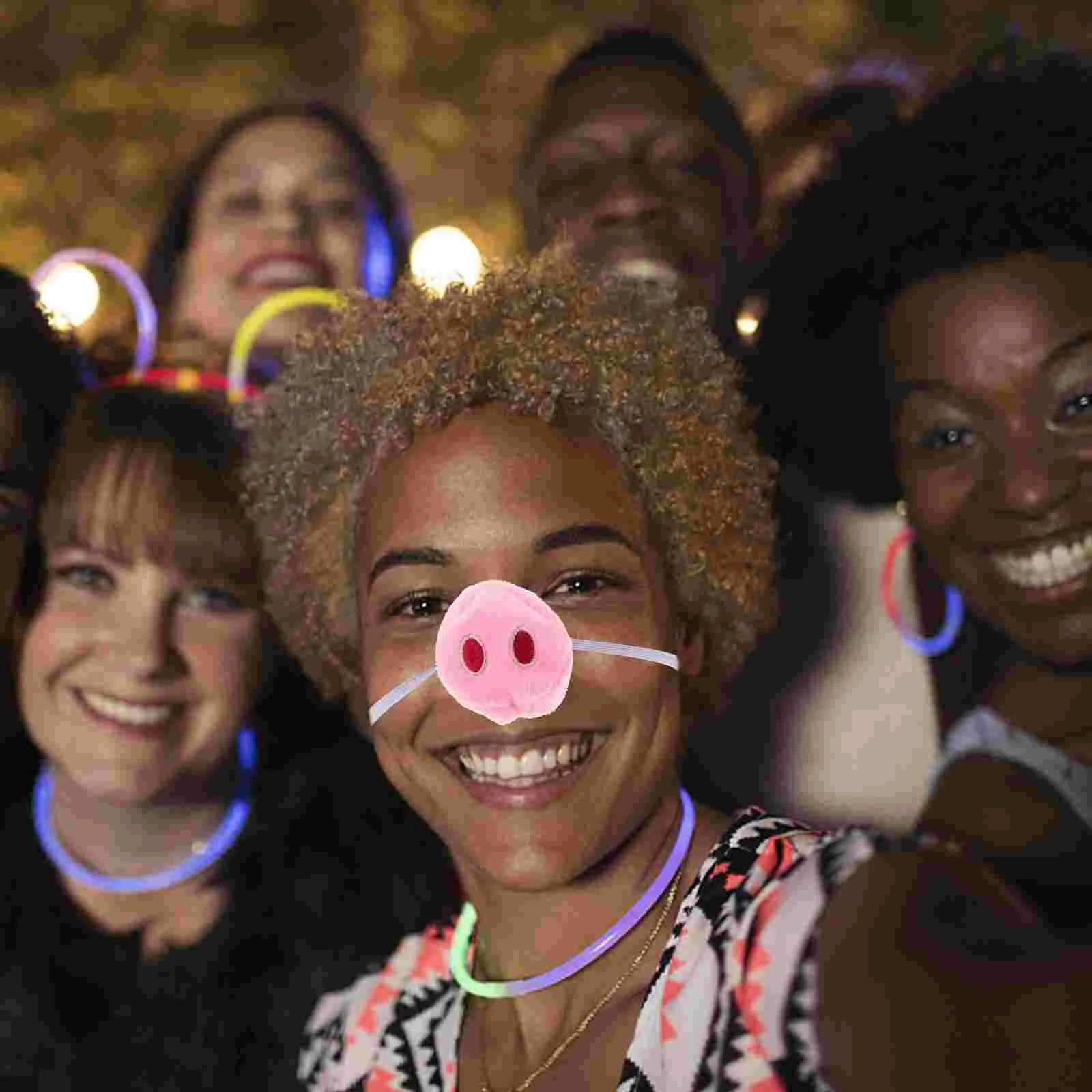 3 Pcs Simulation Animal Nose Cosplay Pig Prop Carnival Supply Replaceable Bunny Stuffed