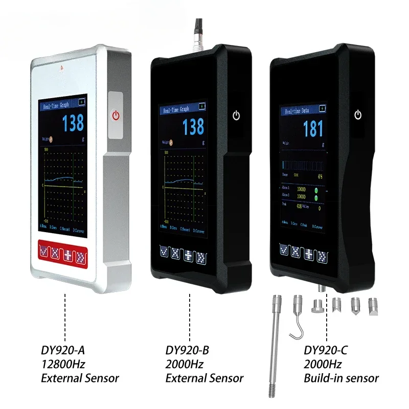 Portable force gauge Digital Dynamometer Measuring Instrument Pull Push load cell indicator Handheld Rechargeable