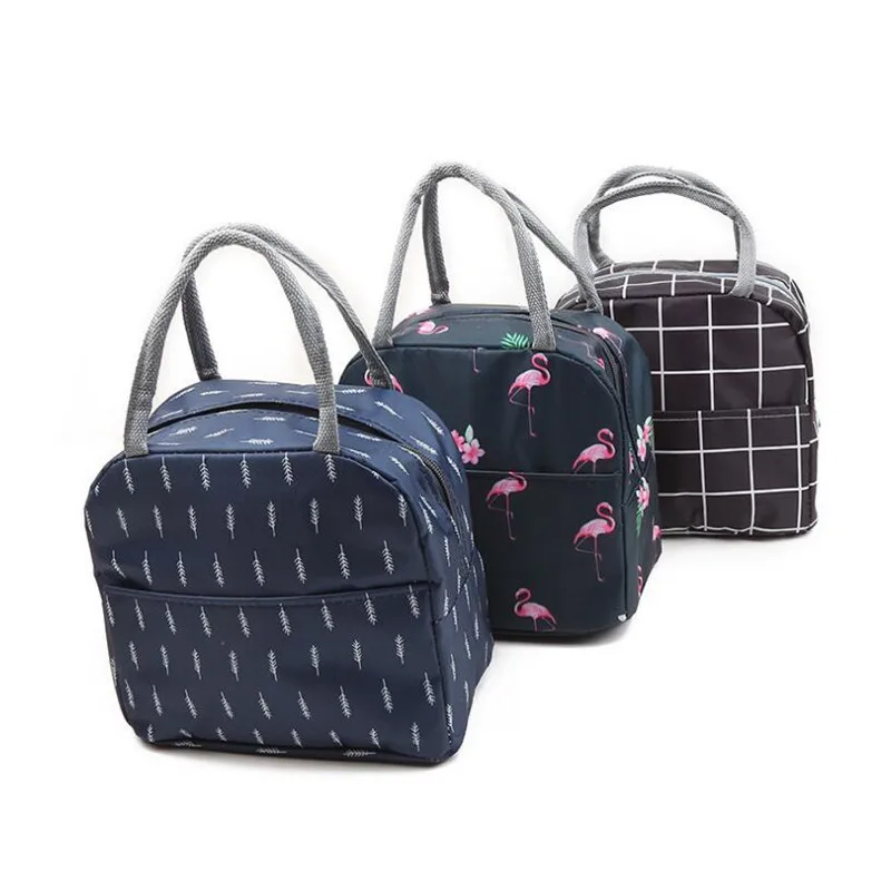 Cooler Bags Functional Pattern Cooler Lunch Box Insulated Bag Flamingo Lunch Bags Tote Food Picnic Bags Lunch Bags For Women