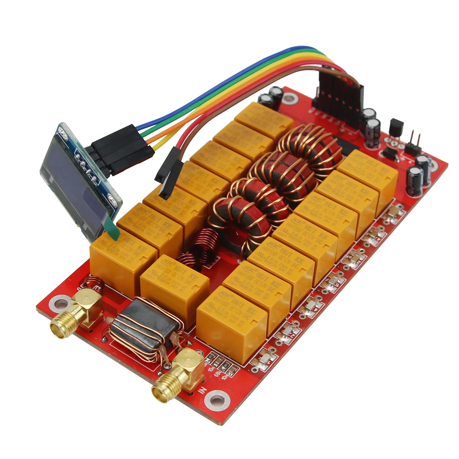 

Assembled 1.8-50MHz 100W ATU-100 Automatic Antenna Tuner Board with 0.96" OLED Upgraded Hardware 3.2