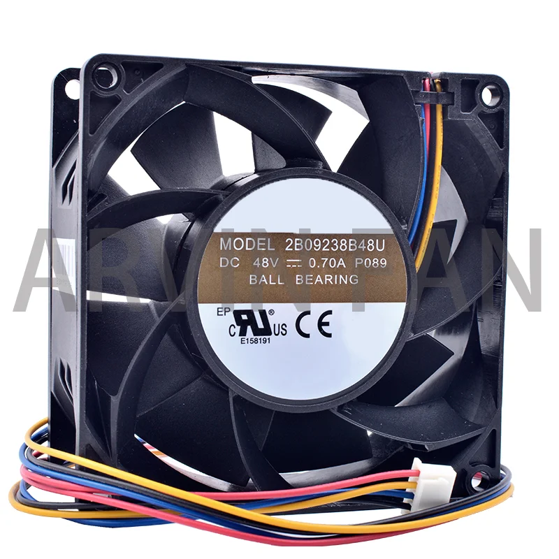 

Brand New Original 2B09238B48U DC 48V 0.70A 9238 92x92x38mm High-end Server Inverter Cooling Fan