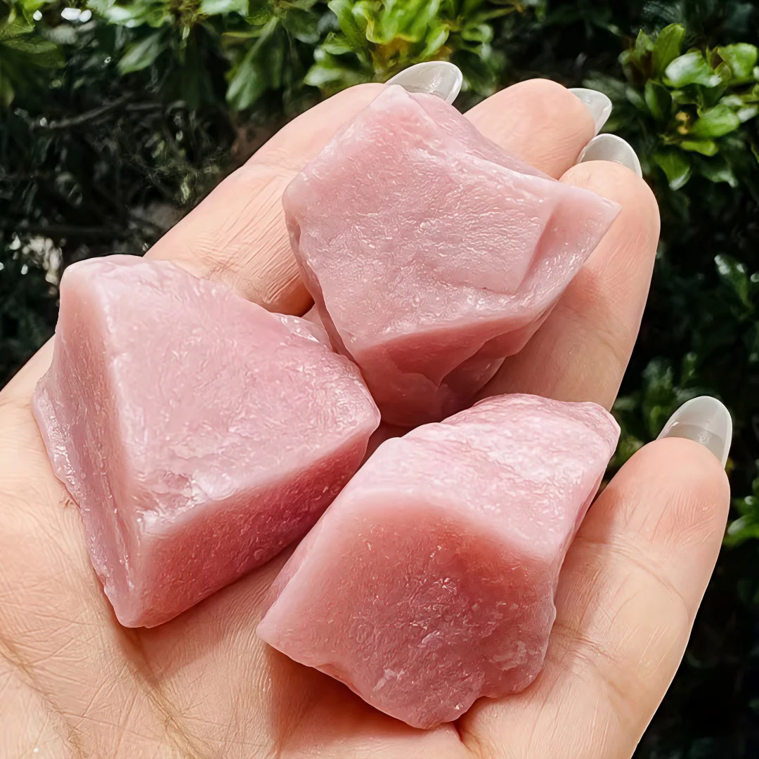 0.11/0.22/0.44lb of Unprocessed Peruvian Pink Opal, Raw Pink Opal, Natural Lovely Stone Gift,  Perfect for Crafting Jewelry