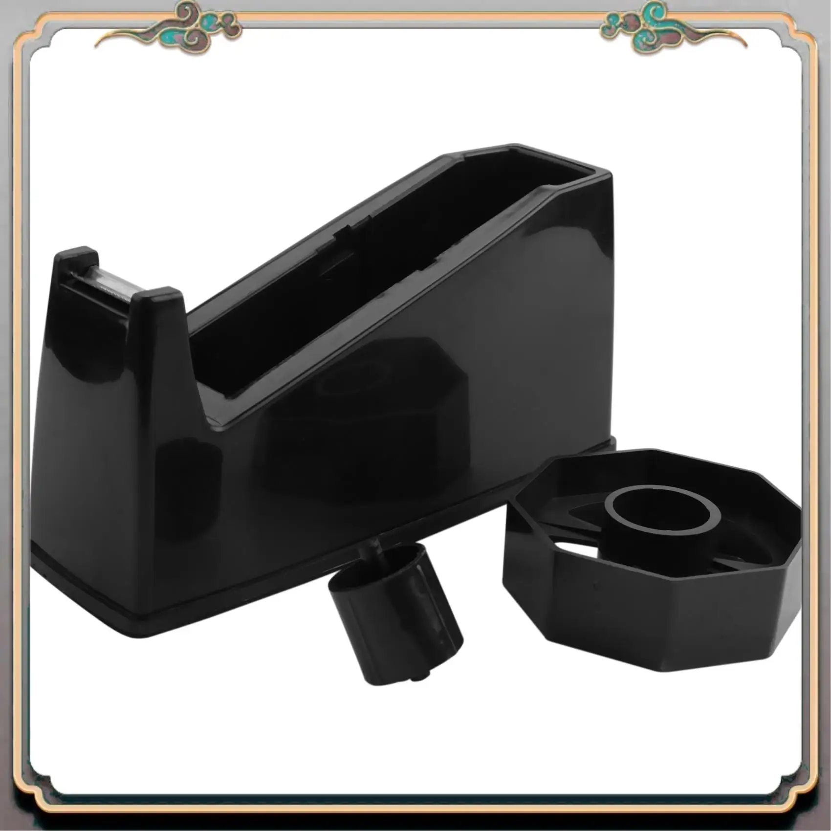 

Durable Heat Tape Dispenser, Masking Tape Dispenser, Holder Fits 1 And 3 Inch Core, 6.8 X 2.2 X 3.4 Inch, Desktop Tape Dispenser