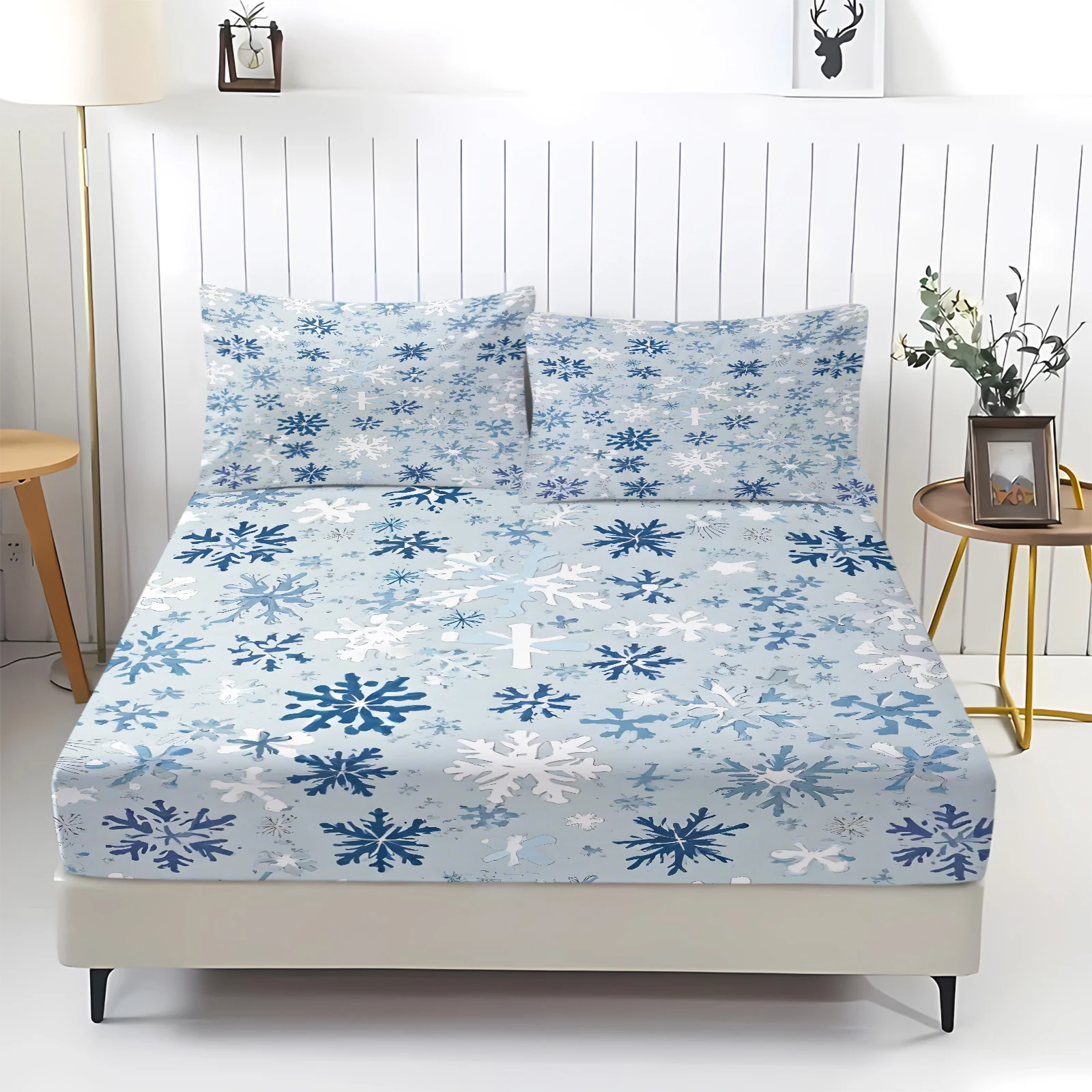 Ensemble de draps-housses impr - Fitted Bed Sheets Deep Pocket avis et prix