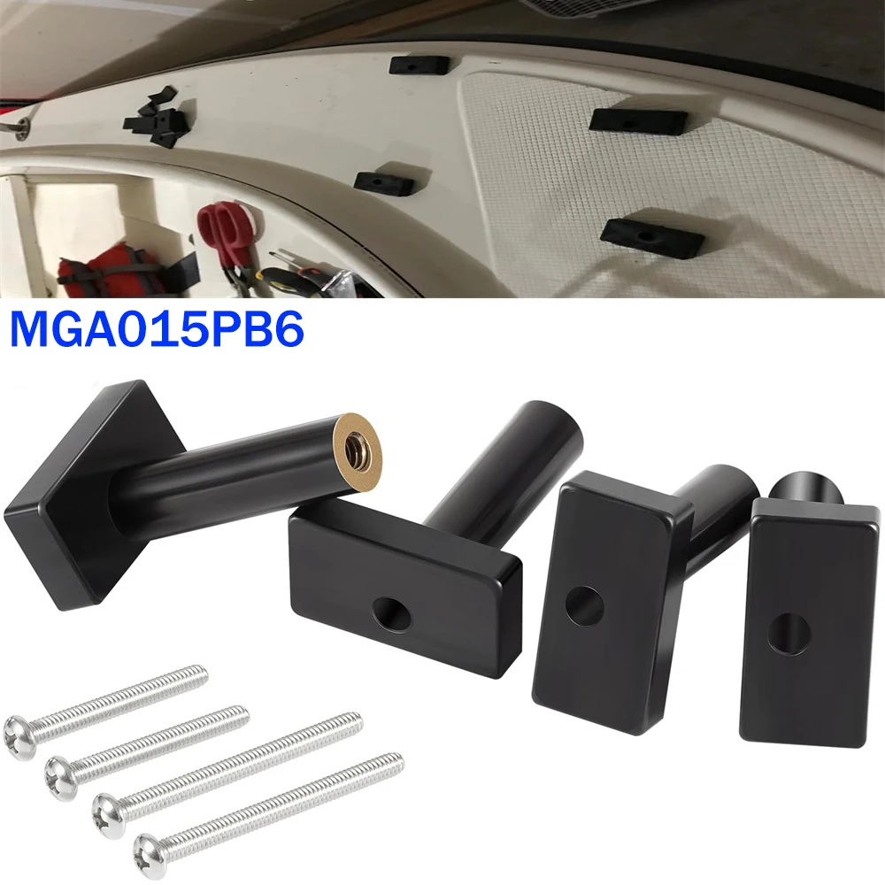 8Pcs MGA015PB6 Mounting Isolator Kit, Absorb Shocks, Protect Electronics Corrosion-Resistant Bolts for Salt Water Boat Parts