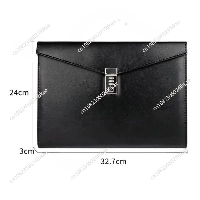 

Сумка для конфіденционных документов формата А4, портативная кожаная сумка с паролем, официальная сумка для документов, сумка для бизнес-путешествий