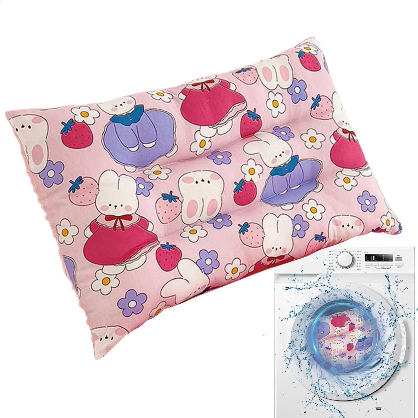 Pillow For Kids Child Pillows For Sleeping With Cartoon Design Soft Cushion Decorative Cute For Bed Floor Travel Reading Car