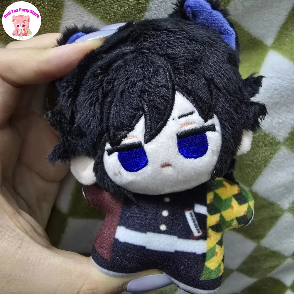 

10CM Tomioka Giyuu Plush Doll Adorable Cat Ear Starfish Body Stuffed Dolls Pendant Toys Anime Plushie Mascot Gift