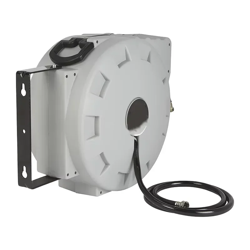 Spring Power Automatic Rewind Retracting Garden Water Hose Reel