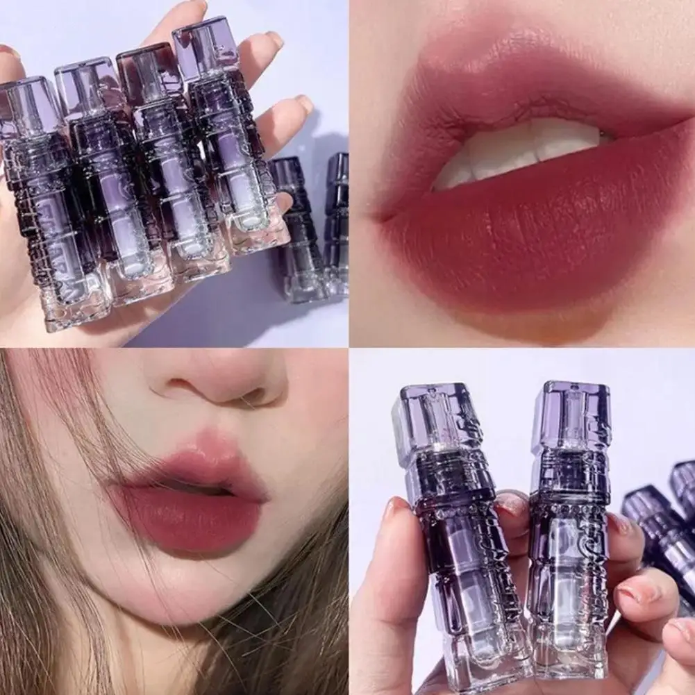 Kakashow Zacht Fluwelen Lip Modder Natuurlijke Nude Kleur Non-Stick Rood Glazuur Tint Matte Lippenstift Make-Up Sexy Lip Blijvende Waterdichte O8q8