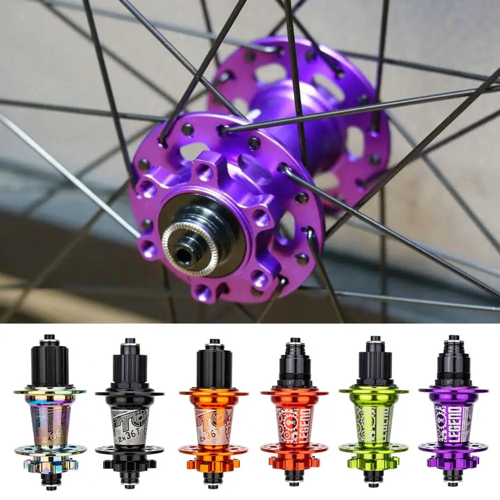 1 Set Bearing Hub  Durable 32 Hole 6-Bolts Bike Hubs Disc Brake Set  Rust-proof Bicycle Wheel Hub