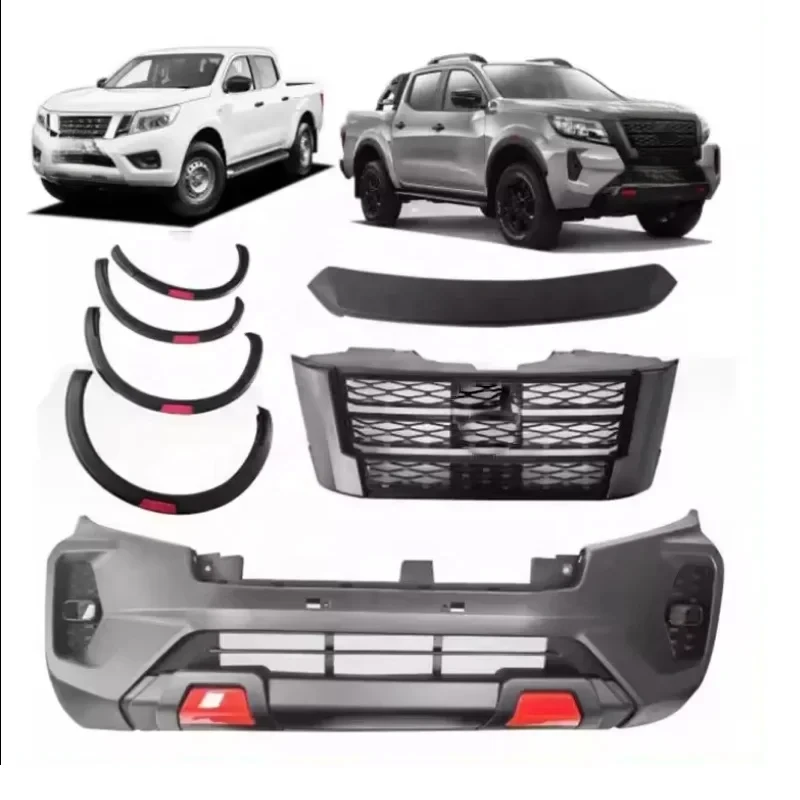 

HW 4x4 Offroad Car Bodykit Front Bumper Grille Facelift Body Kit Np300 2016+ Upgrade To Navara 2021