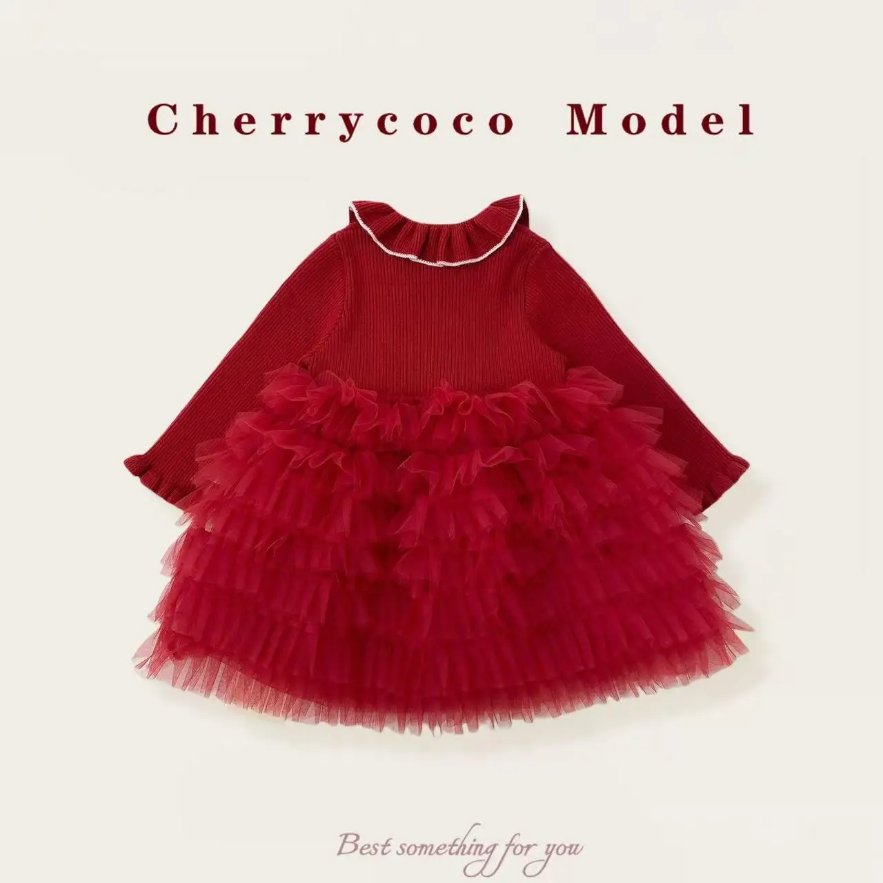 1-7 سنوات فستان الفتيات أنيق القوس مزين محبوك المرقعة فستان الأميرة للسيدات الصغيرات في نسيج شبكي من الصوف 80-140 سنتيمتر