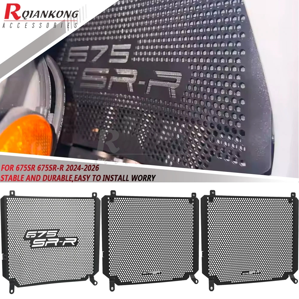 Motorcycle Water Tank Radiator Grill Oil Cooler Guard Protection Cover For Cfmoto 675SR 675SR-R SR-R 675 SR SRR 2024 2025 2026