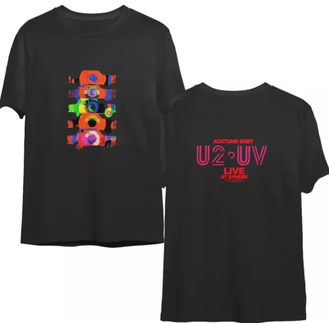 U2 UV LIVE AT SPHERE LAS VEGAS CONCERT T SHIRT