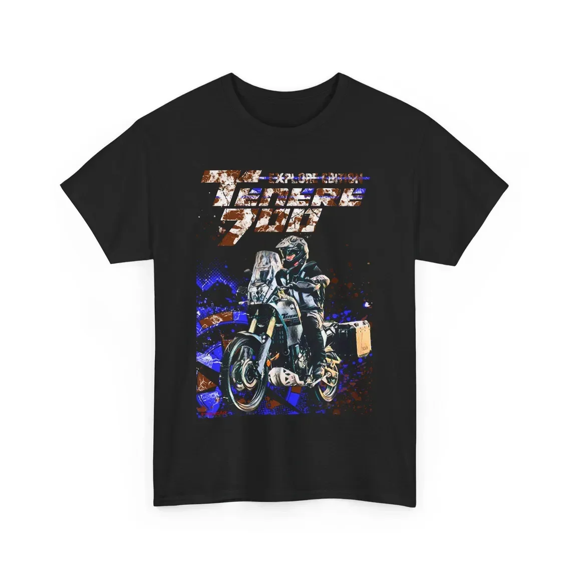 Tenere 700 Explore T Shirt Adventure Touring Motorcycle Tee T7 Explorer Rider Graphic Top For Fans Long Distance Gift