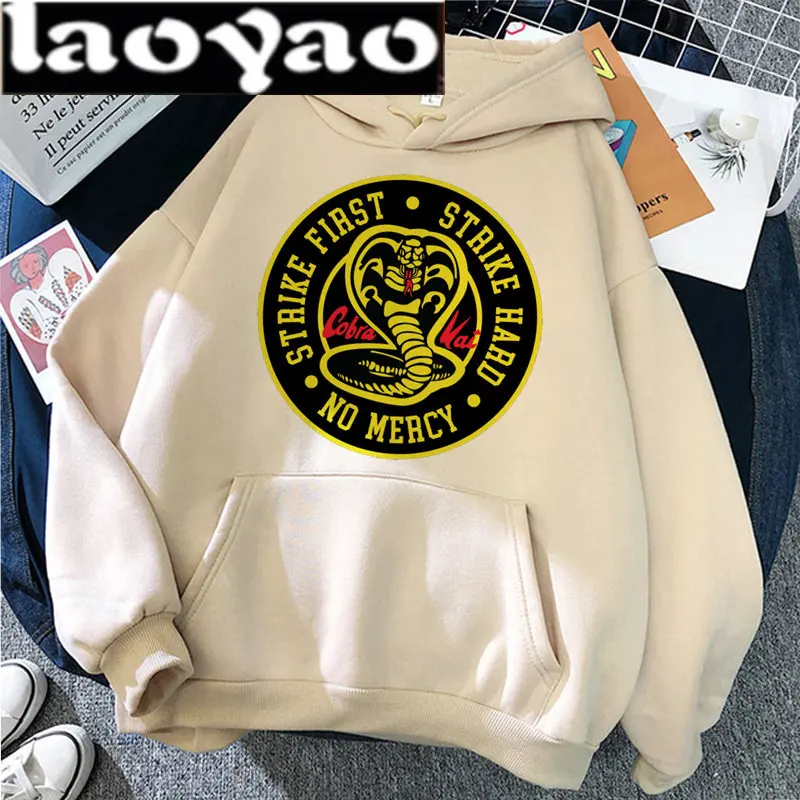 Cobra Kai Hoodies Men Women Streetwear Korea Anime Hooded Fleece Autumn Winter Keep Warm Long Sleeve Hoodie Sweatshirt