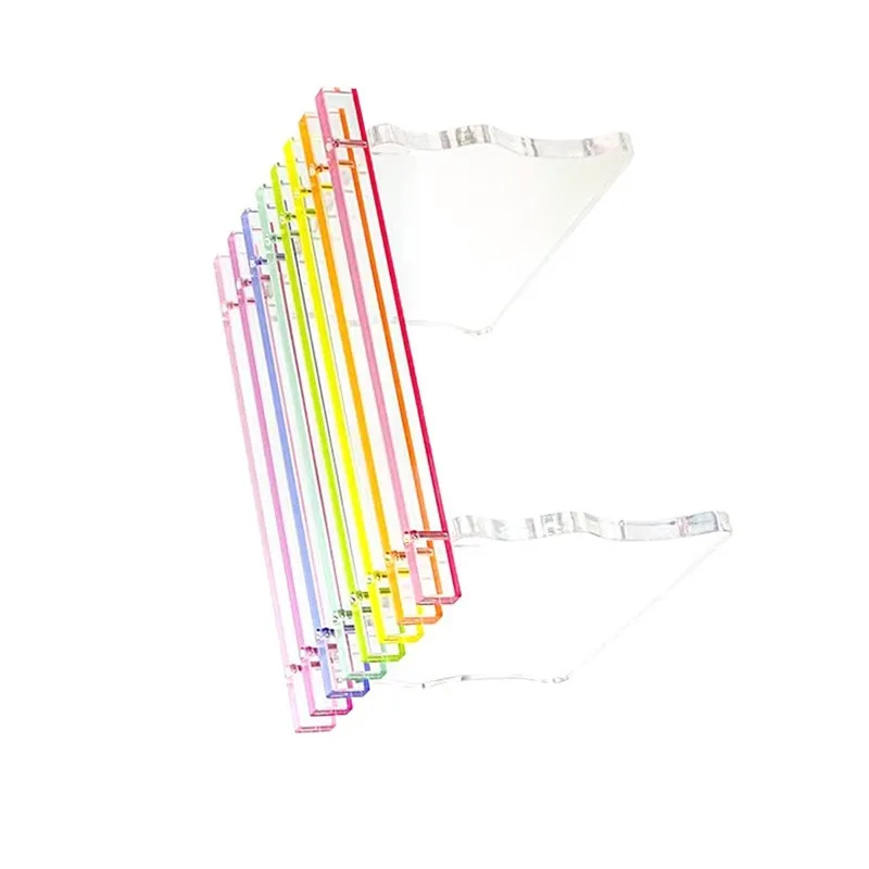 

【FITTING】Acrylic Rainbow Transparent Stool-Nordic Style Home Use For Bedroom And Balcony Furniture Shoe Bench-Entryway Functiona