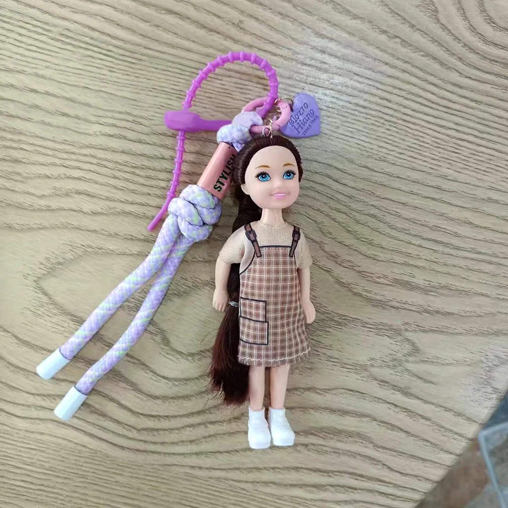 Porte-clés pendentif beurre pour Barbie, ornement de bricolage, changement de vêtements, breloque de sac mignon, nouveau