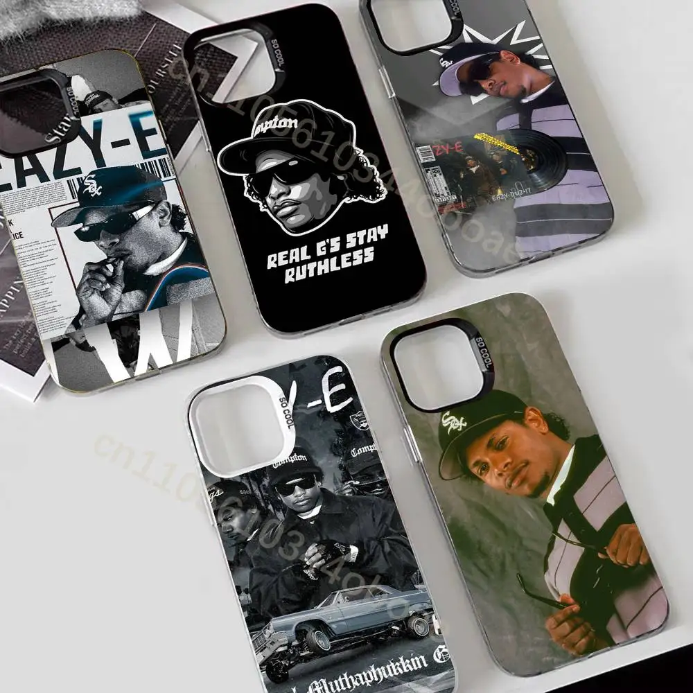 

Rapper E-Eazy E Phone Case For iPhone 17,16,15,14,13,12,11,Pro,Max,Plus Soft Black Cover