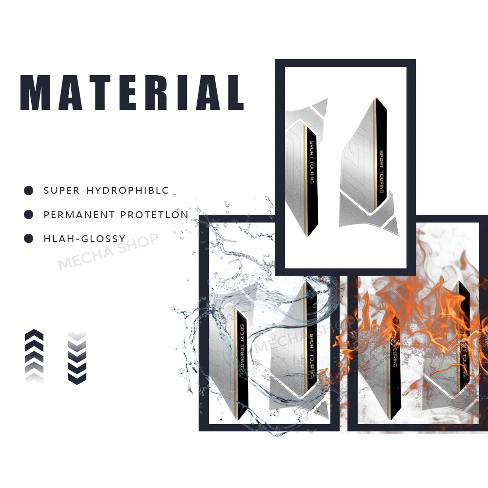 ل Tracer 9 GT خزان حامي الراسم 9 GT 2025 ملصقات دراجة نارية الملحقات خزان الوقود مقاوم للماء خدش ثلاثية الأبعاد الراتنج ملصقات