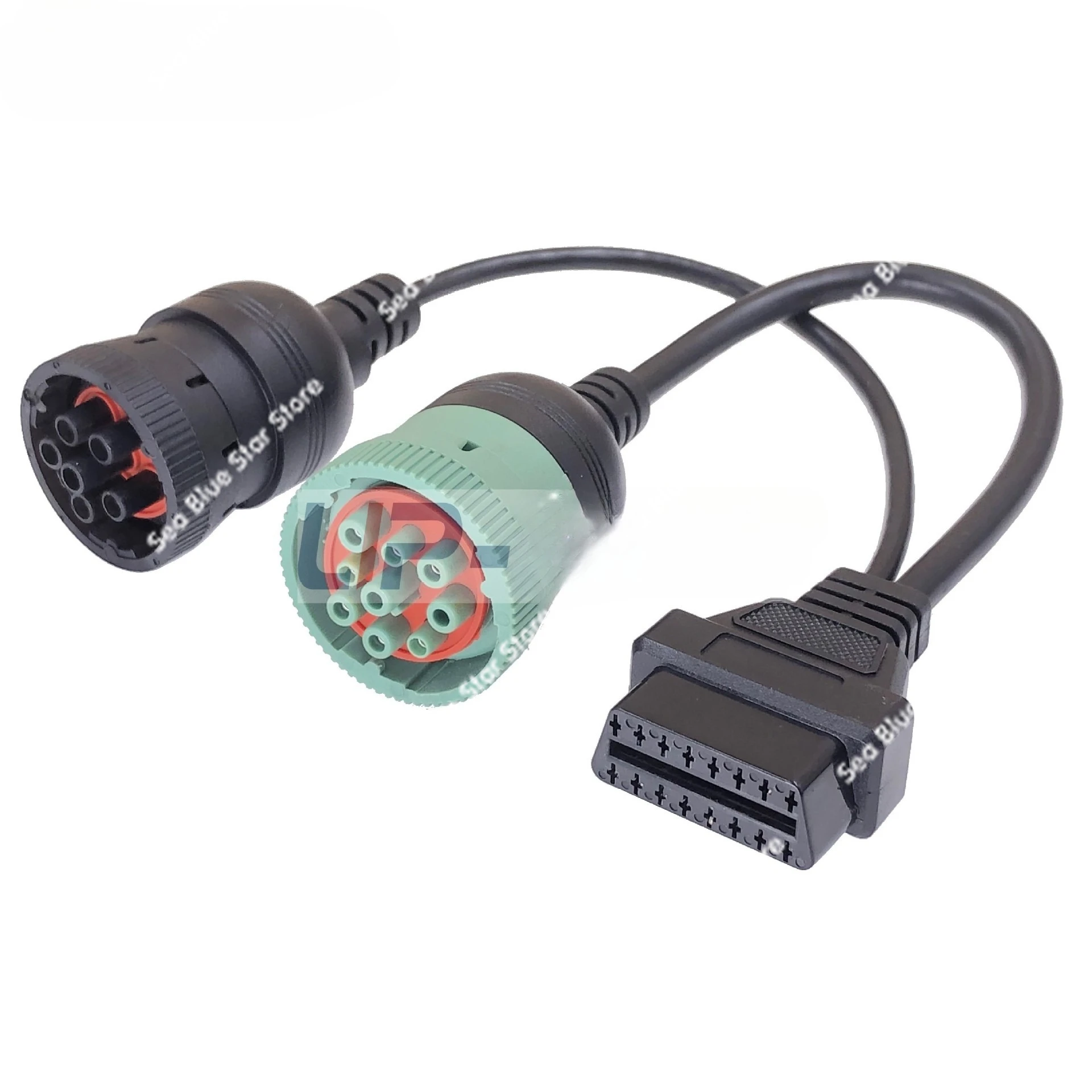 

Кабель-переходник Truck J1962 на 9P j1939 6P j1708 на OBD одна точка два, кабель преобразования