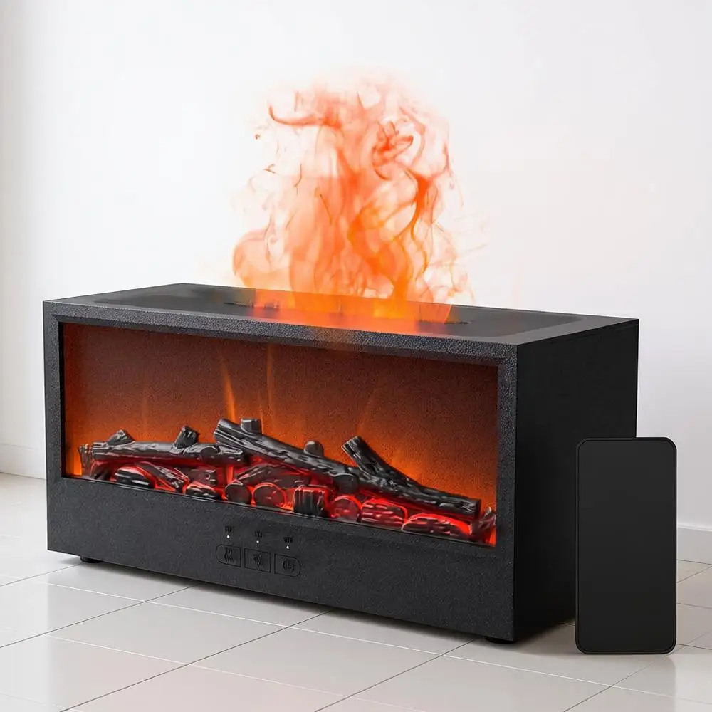 

Аромадиффузор с дистанционным управлением и таймером для спальни, дома, офиса, йоги (черный)