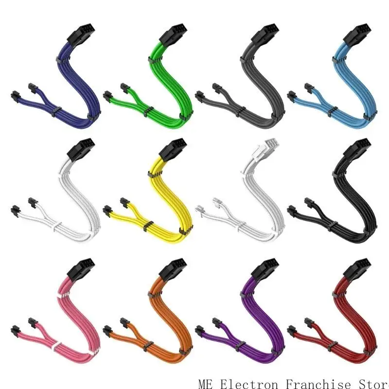 CPU T5EA 8PIN Кабельный нейлоновый плетенный процессор от 8PIN до 4+4PIN Материнские пластины