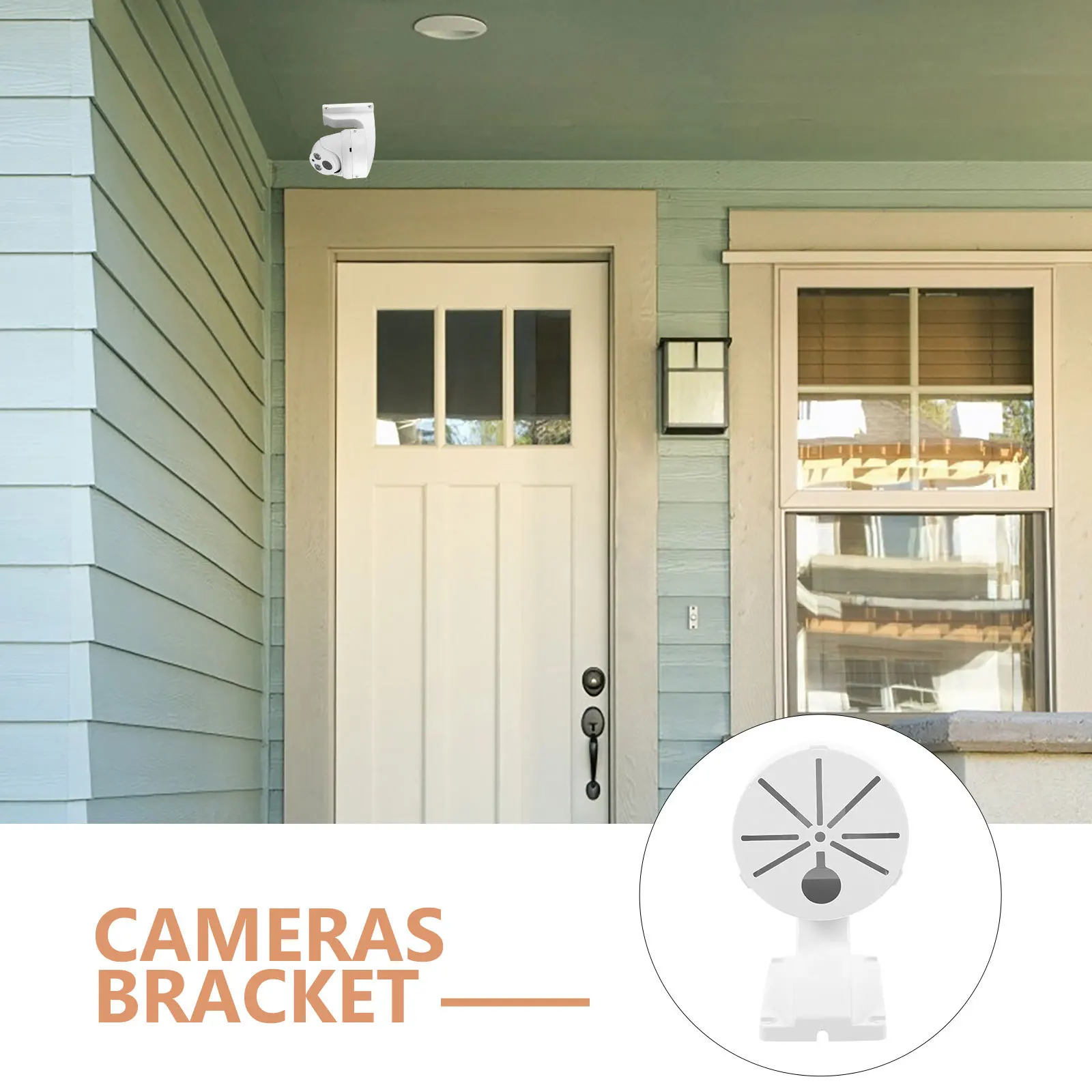 

Lightweight Camera Wall Mount Bracket 360 Degree Adjustable Plastic Dome Holder for Surveillance Systems Camera Wall Mount