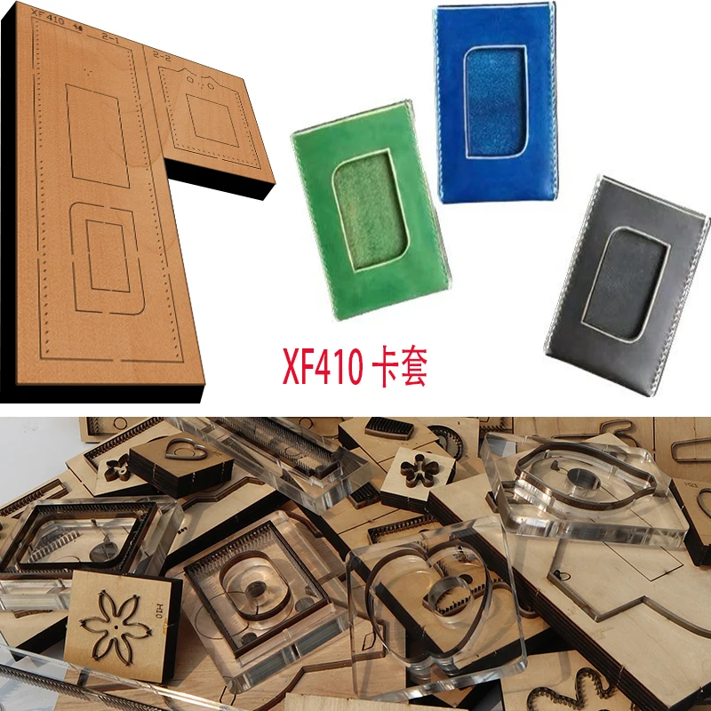 New Japan Steel Blade Wooden Die Card bag Leather Craft Punch Hand Tool Cut Knife Mould XF410