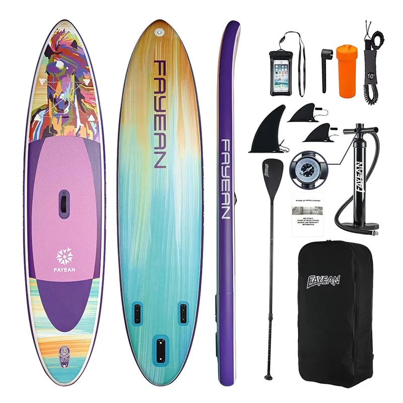 

Fayean 2025 Latest Design Inflatable Stand Up Paddle Board With All Accessories Pump Watersports