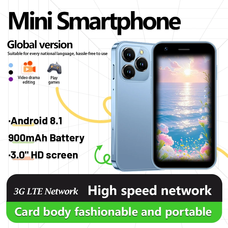 XS15 Android smartphone, 3G, 2GB+16GB, supports Play Store, WiFi hotspot, flashlight, and dual-SIM dual-standby