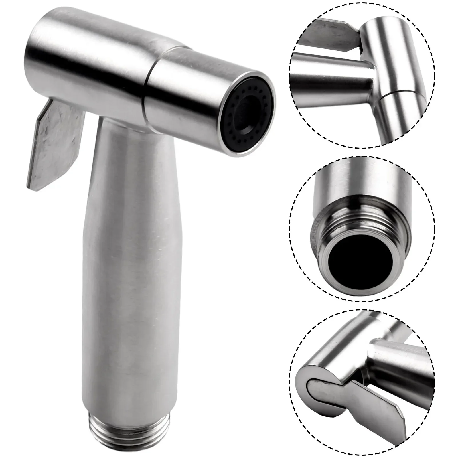 

1 PC Toilet Douche Bidet Head Handheld Spray For Sanitary Shattaf Shower G 1/2 Connector 90*65*29mm Home Improvement