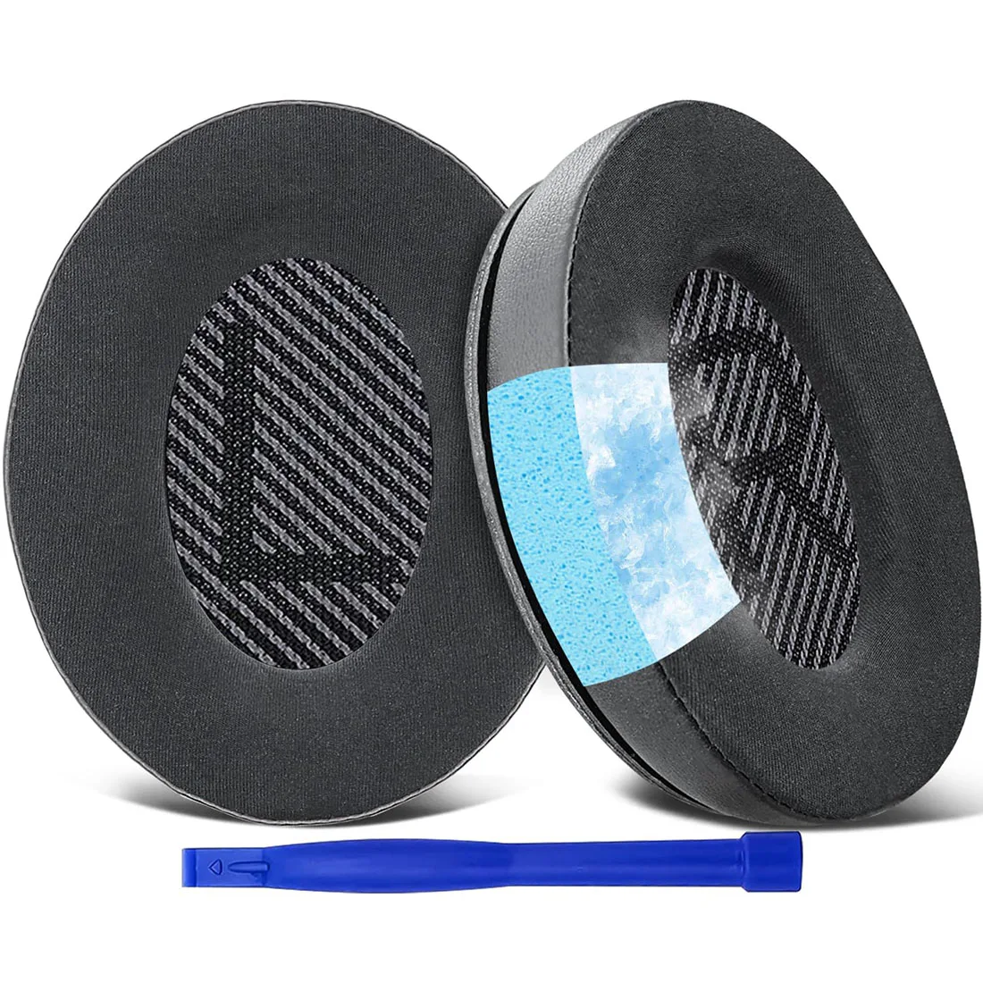 Cooling Gel Ear Pads para Bose, Comfort 35, Over-Ear Headphones, espuma de memória e refrigerador para mais, preto, QuietComfort 35