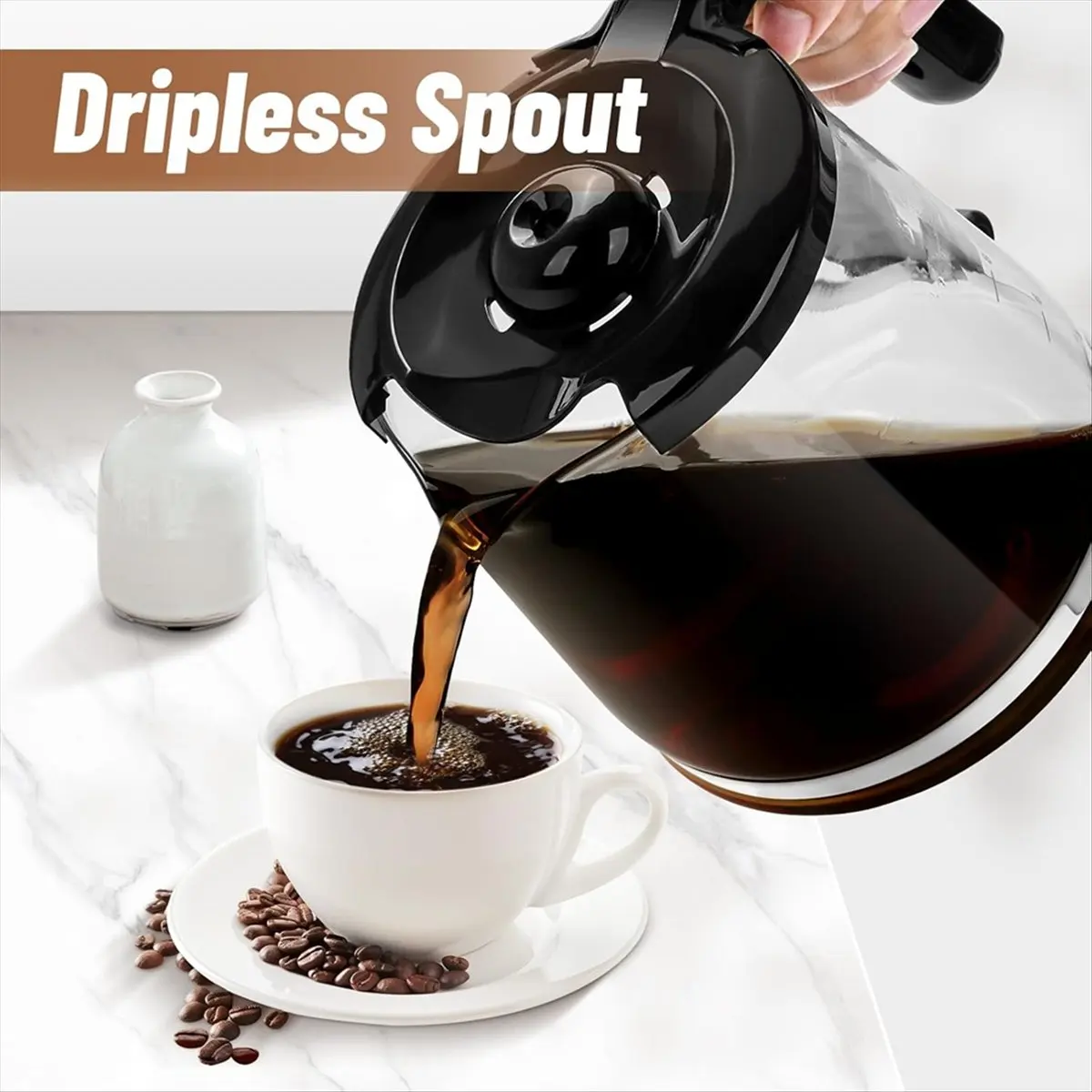 استبدال وعاء القهوة سعة 12 كوبًا للصانع والكمبيوتر الشخصي وSC وBVMC-RF300 وBVMC-MSX23-NLY وBVMC-SC12BL1-2 #6