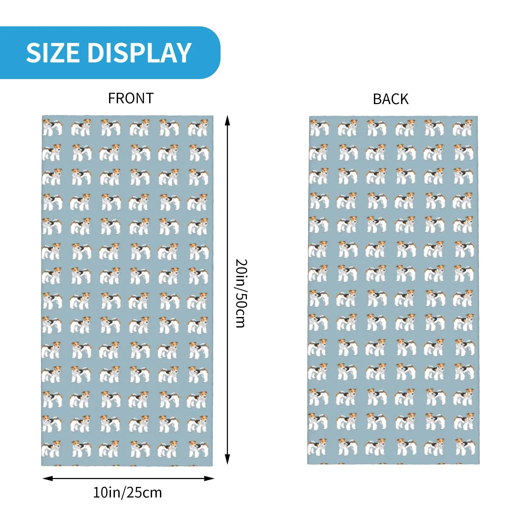 الرجعية سلك الشعر الثعلب جحر تصميم باندانا غطاء الرقبة المطبوعة التفاف وشاح متعدد الاستخدام أغطية الرأس ركوب الدراجات