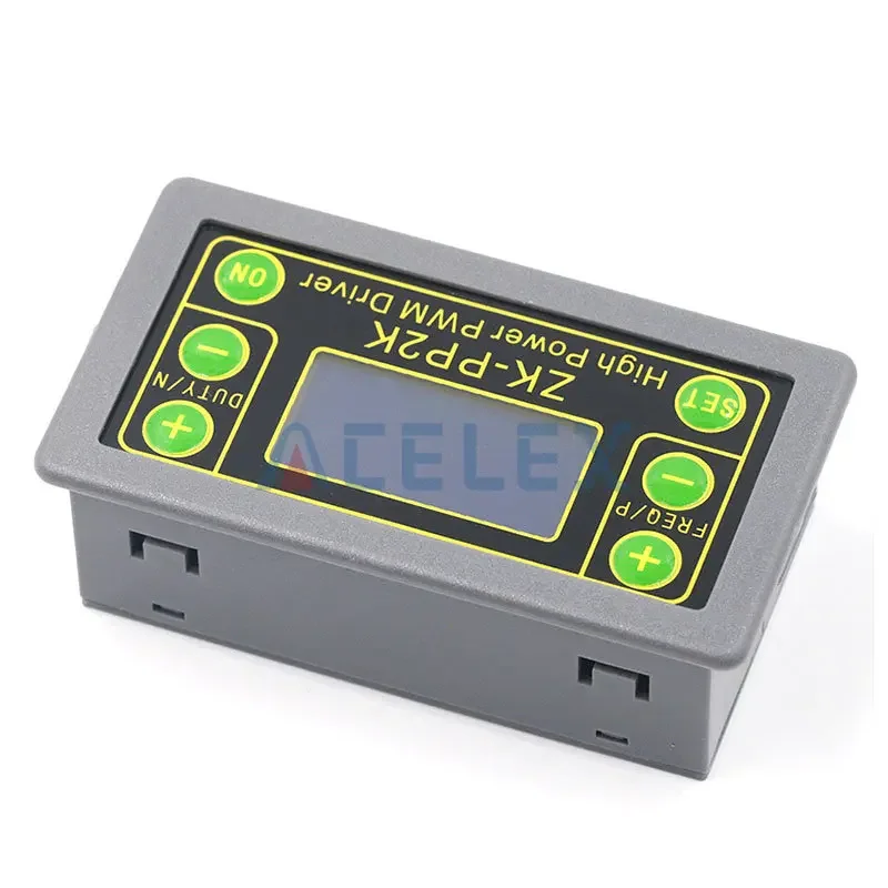 ZK-PP2K PWM DC 3.3~30V 12V 24V Motor Speed Controller regulator 8A 150W Adjustable LED Dimmer Pulse Frequency Duty Ratio