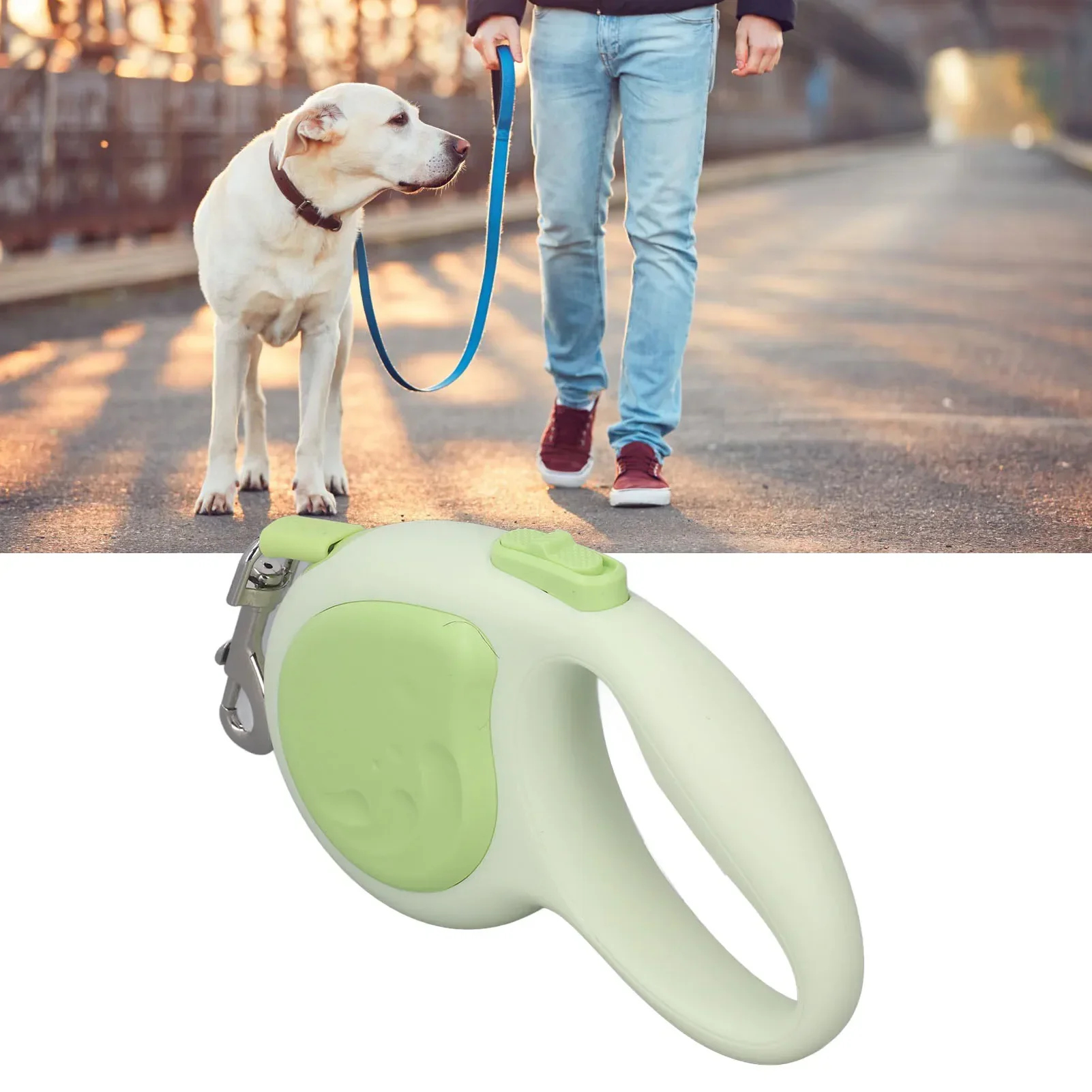 Retractable Dog Leash Automatic One Handed Brake Ergonomic Durable Pet Walking Leash For Walking Travel Training