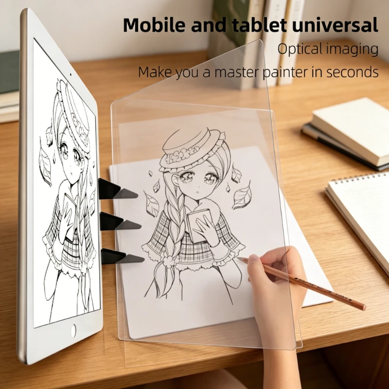 Tablero de Dibujo Óptico, Tablero de Trazado Portátil Sketch Wizard para Proyección de Imágenes, Herramienta de Dibujo Fácil para Pintar, Juguete para Niños