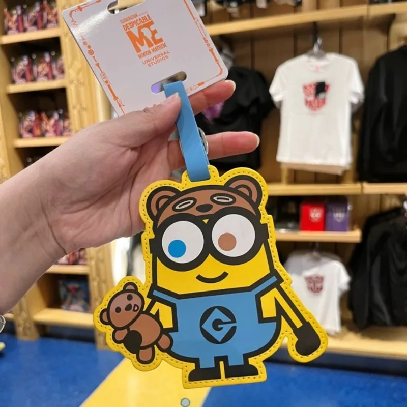 

Minions Cute Cartoon Luggage Tag Creative Travel Bag Name Tag Portable Baggage Pendant for Suitcase & Boarding Pass