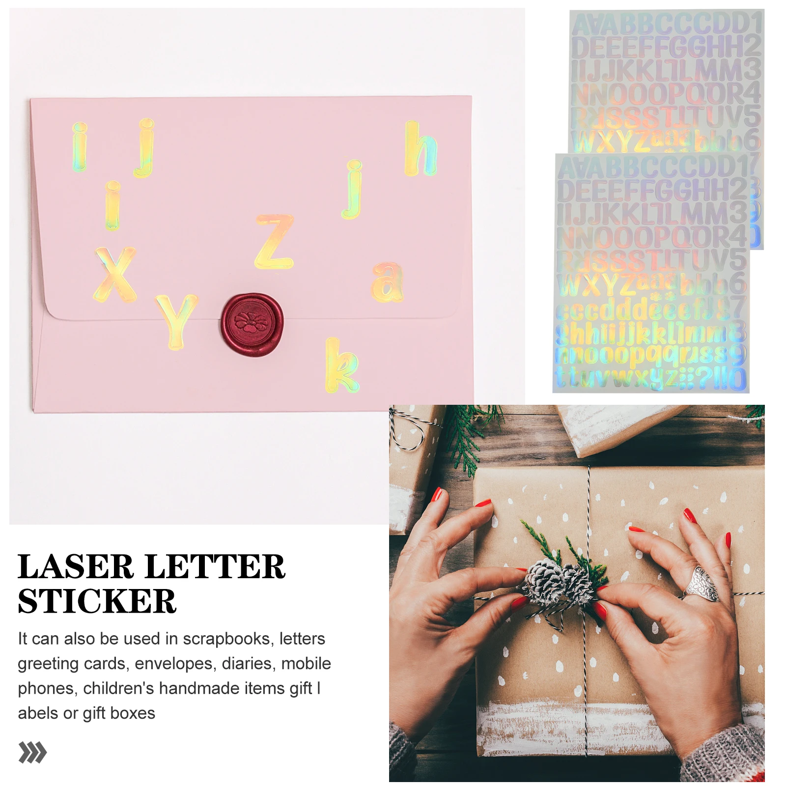 

10 Sheets Removable Vinyl Letter Stickers Alphabet Stickers Self Adhesive Shiny Glitter Decals For Diy Scrapbook Room