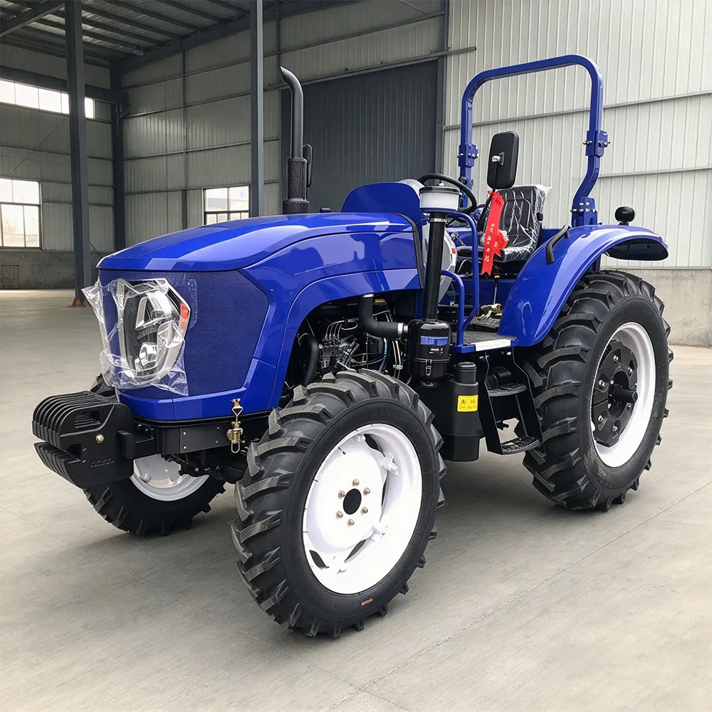 Custom 25HP 50HP 80HP Diesel Farm Tractor With Three Point Hitch Wheel Tractor for Agriculture Breeding Gar