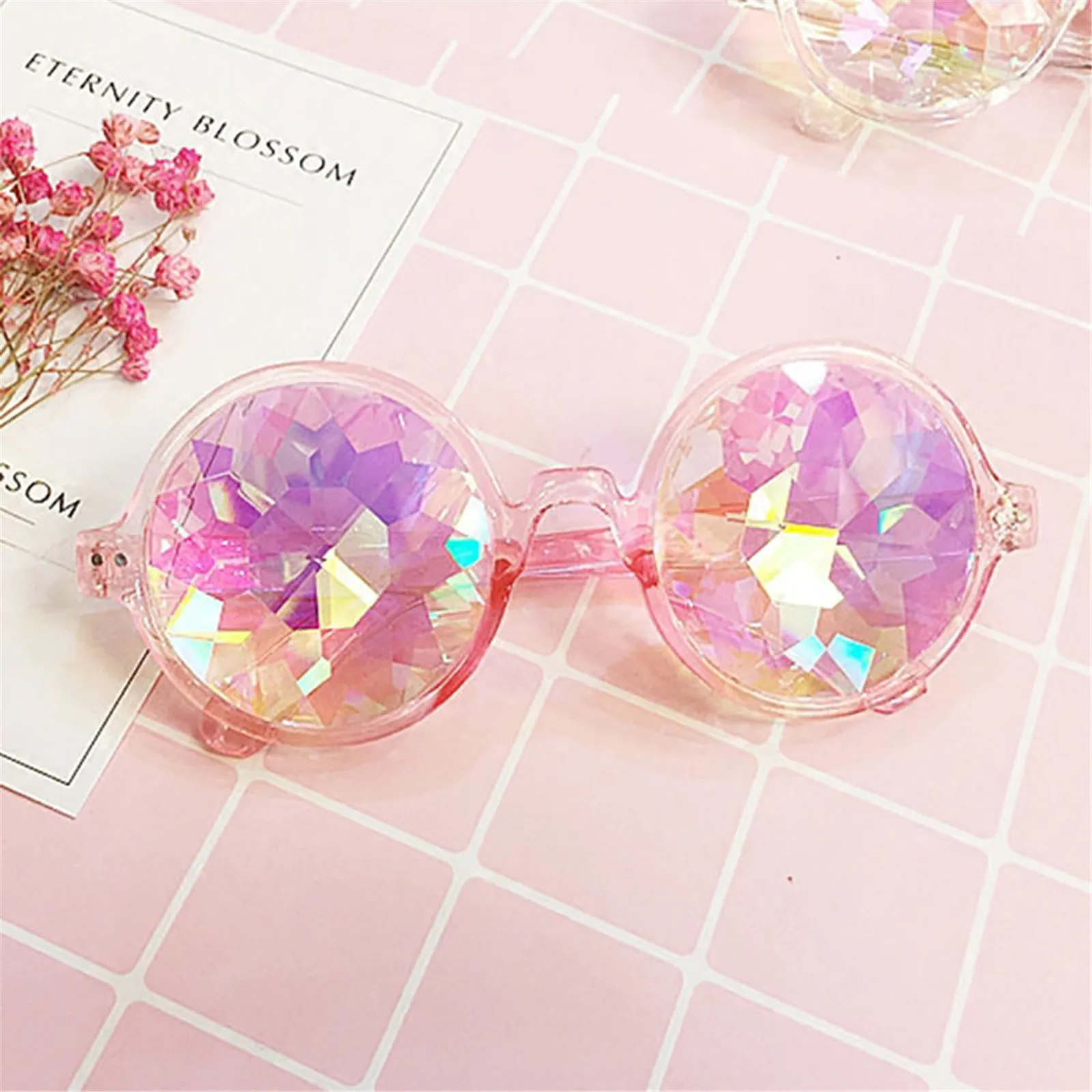 Kaleidoscope Sunglasses Festival Party Glasses Rave Party Electronic Dance Music Sunglasses Diffraction Lenses Lentes