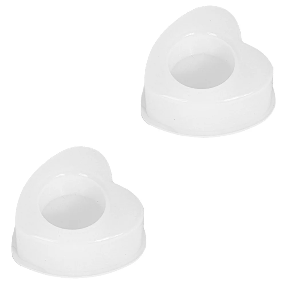 

2Pcs Heart Candlestick Molds DIY Silicone Soap Crystal Epoxy Moulds Durable Practical Gift Idea Candlestick Mold